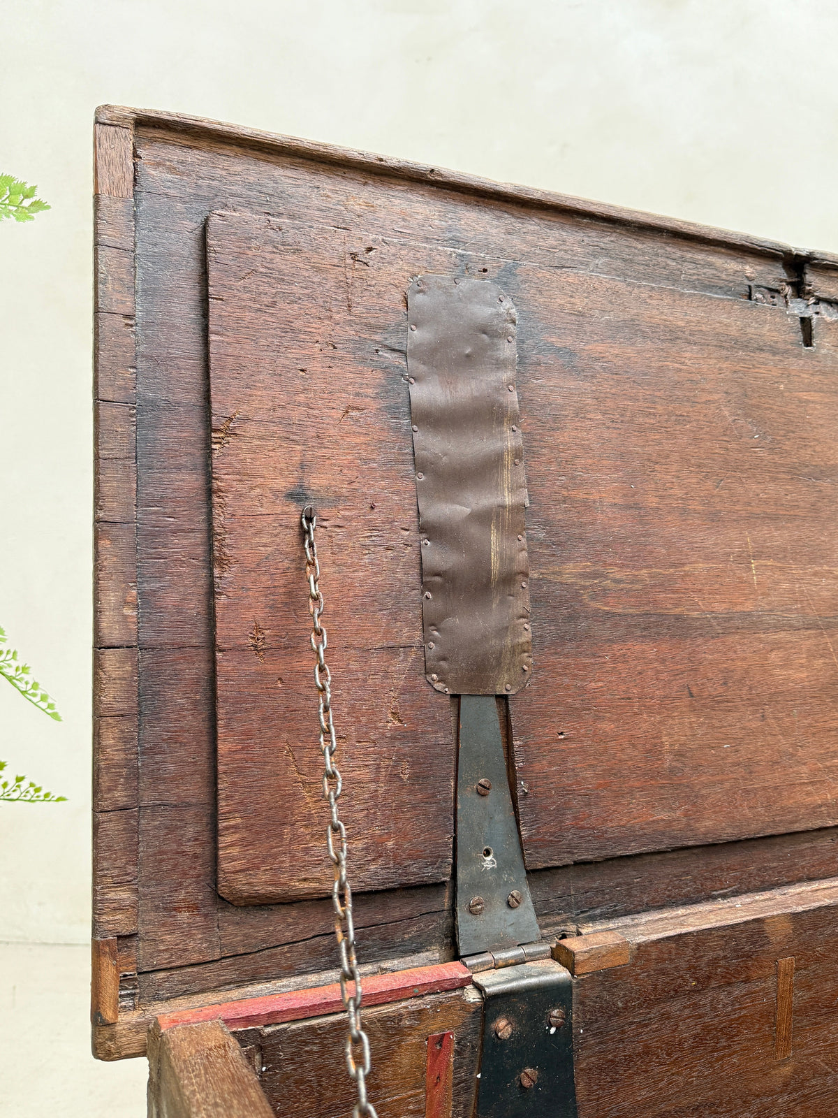 Antique solid teak blanket box storage trunk | Bray