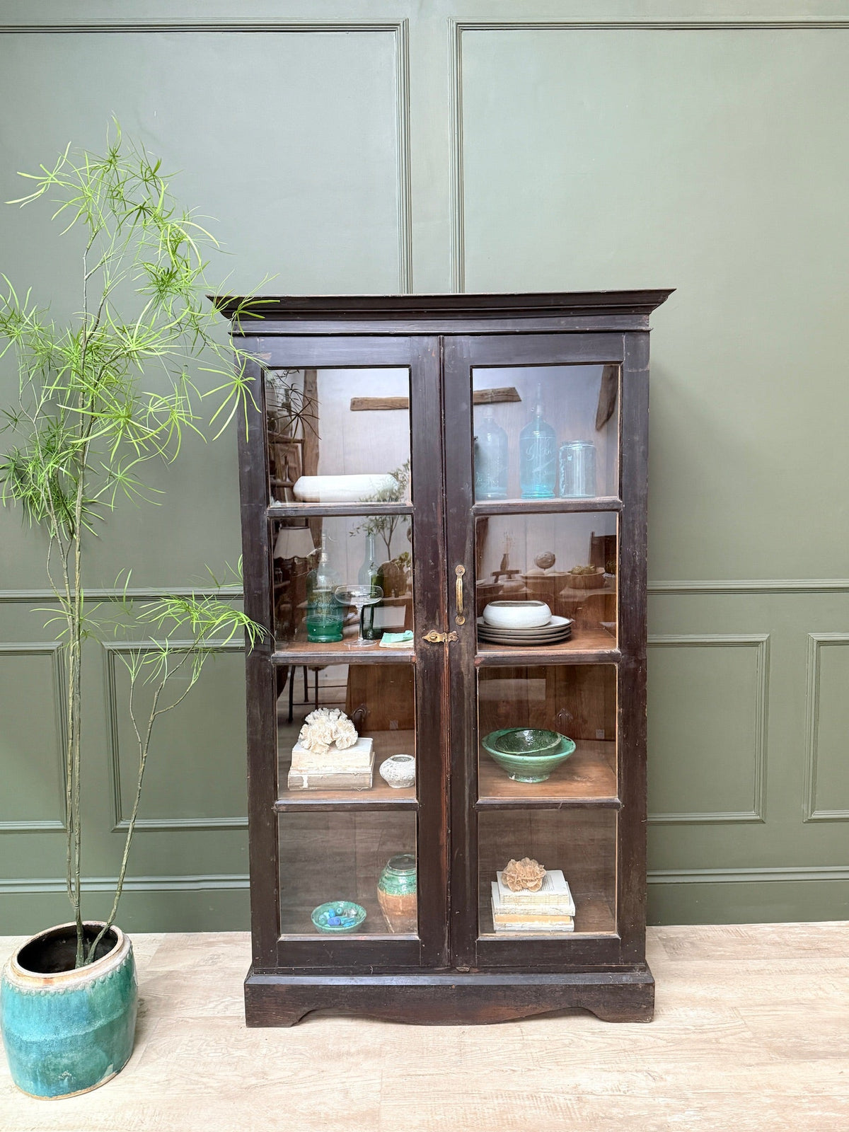 Antique Glazed Cupboard | Darcy