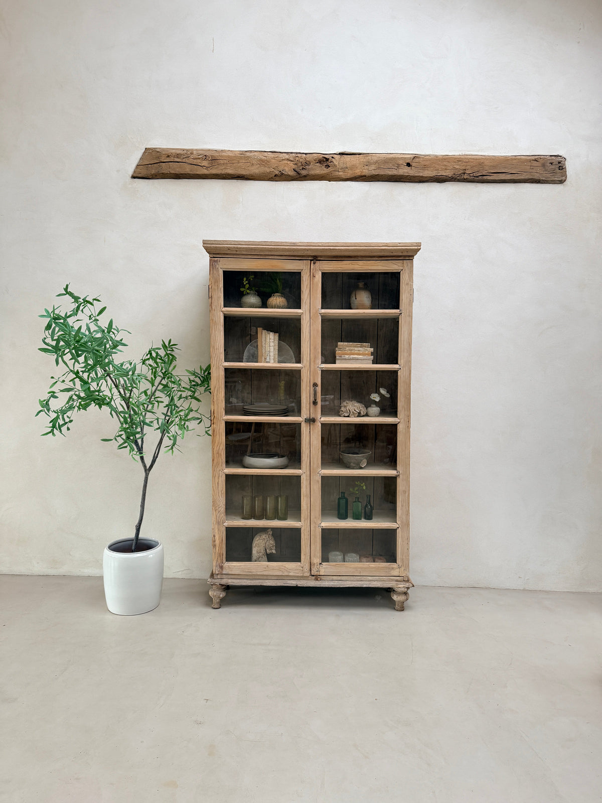 Antique Pine Glazed Armoire | Bourton