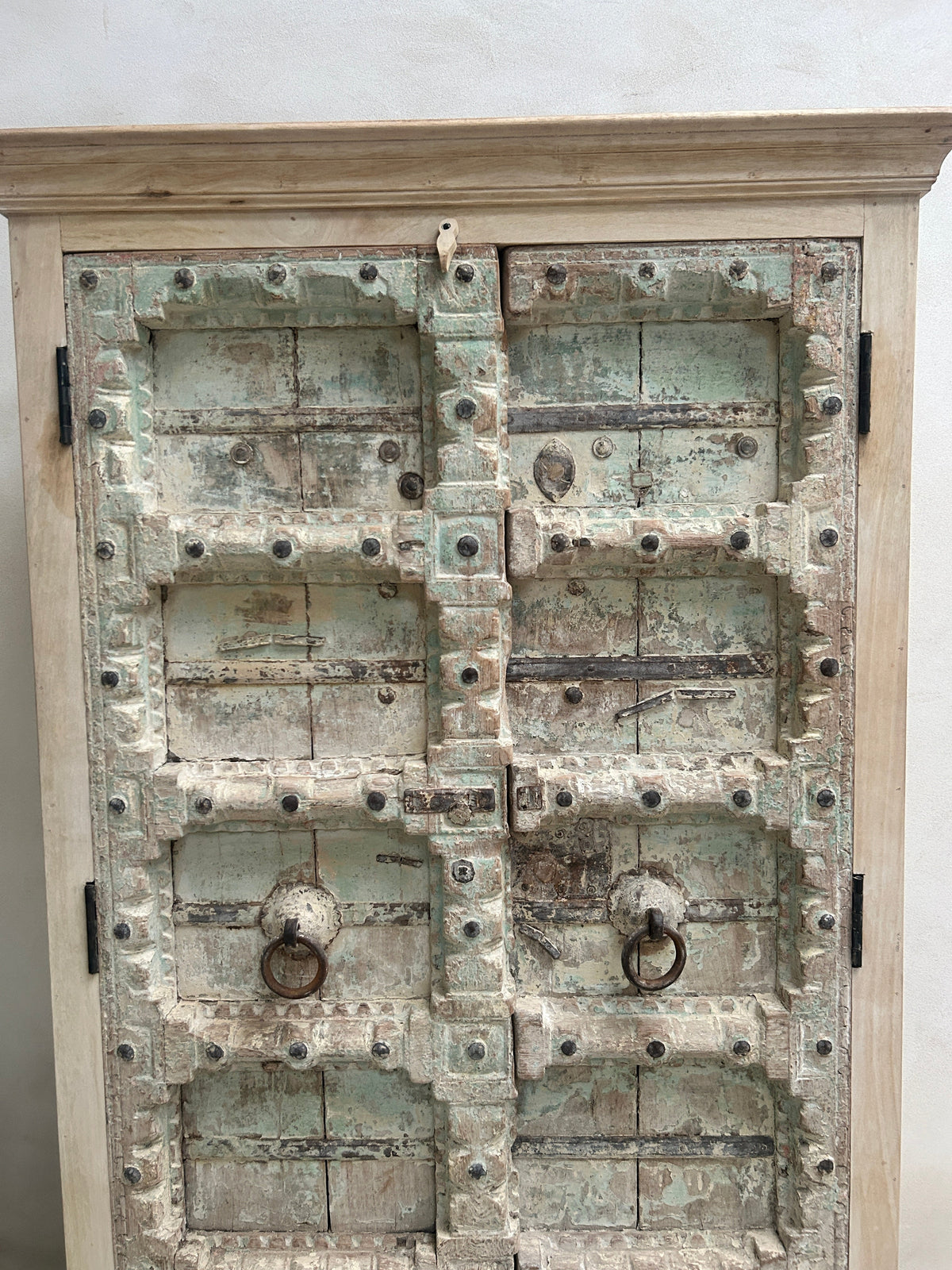 Antique rustic white washed Cupboard | Ayesha