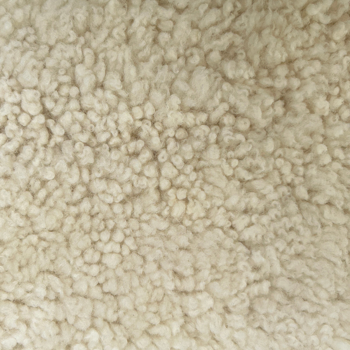Extra large natural shearling sheepskin rug
