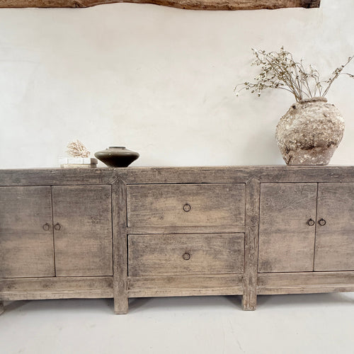 Antique Large Black Sideboard Casterton
