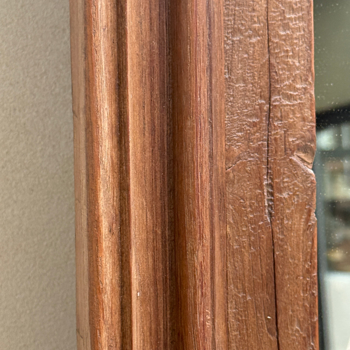 Antique Rustic Wooden Wall Mirror | Priya