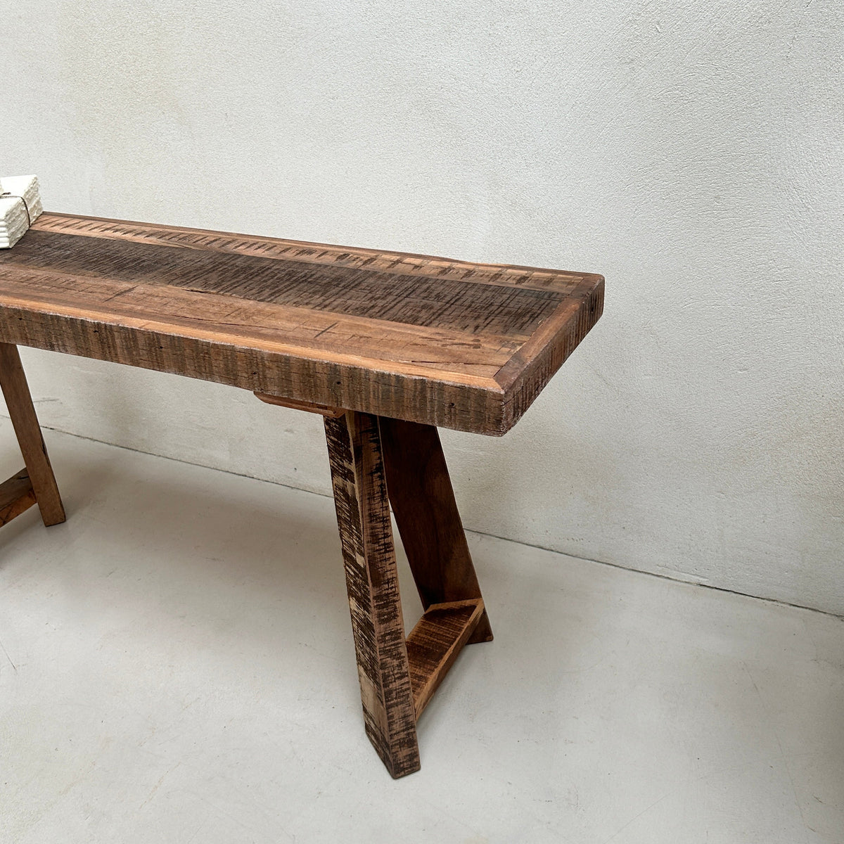 Rustic Reclaimed wood Utility Bench Cornwall